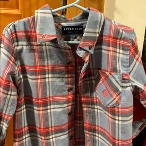 Andy and Evan plaid button down